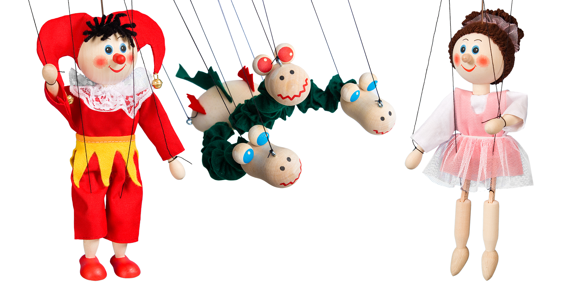 Loutky dřevěné 20 cm